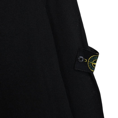 Vintage Stone Island SS 2007 Black Cotton Knit Sweatshirt Jumper
