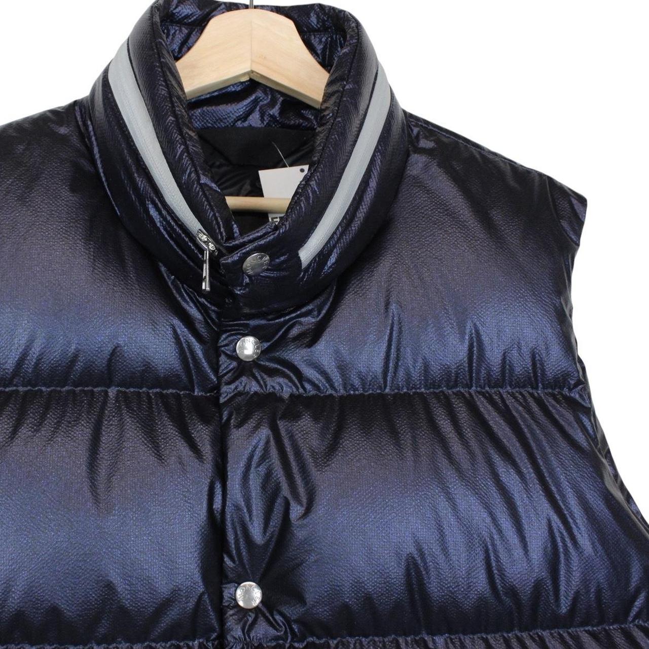 Moncler 2 Genius 1952 Metallic Navy Blue Idir Down Gilet / Bodywarmer