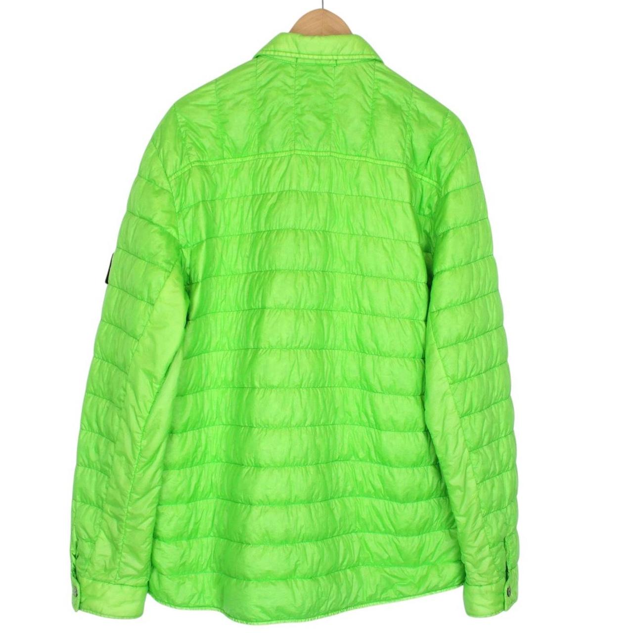 Stone Island SS 2016 Green Garment Dyed Down Overshirt Jacket