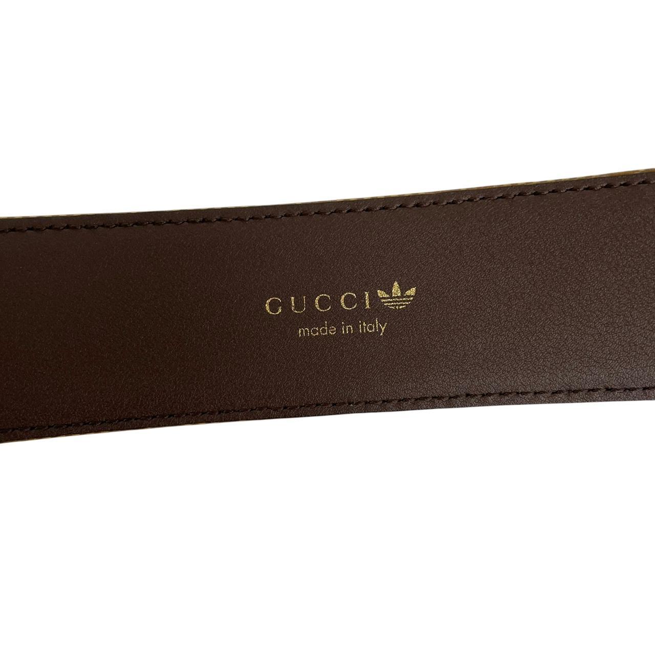 Gucci x Adidas GG Marmont Supreme Leather Belt with GG Buckle