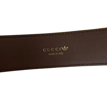 Gucci x Adidas GG Marmont Supreme Leather Belt with GG Buckle