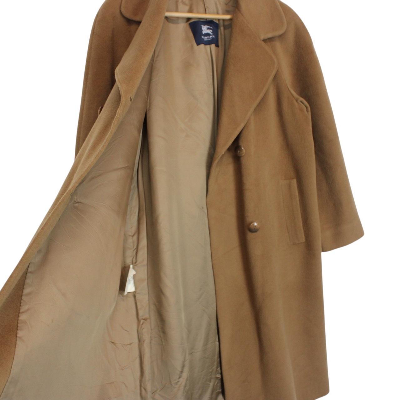 Vintage Burberry London Tan Brown Wool Blend Coat