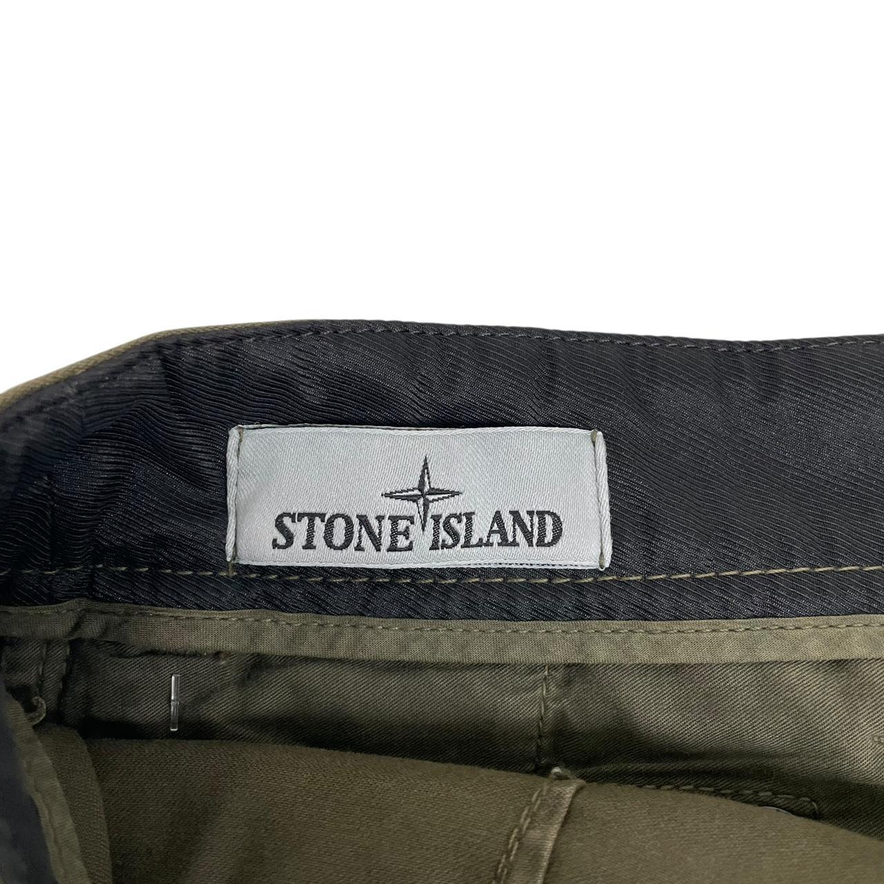 Stone Island AW 2023 Green Slim Fit Cargo Trousers