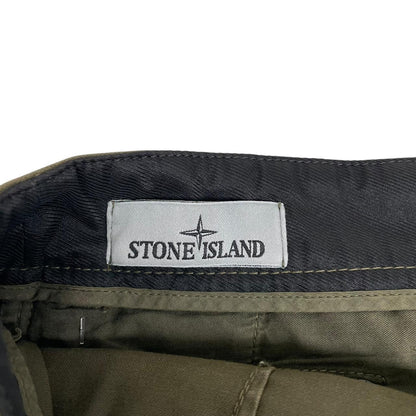Stone Island AW 2023 Green Slim Fit Cargo Trousers