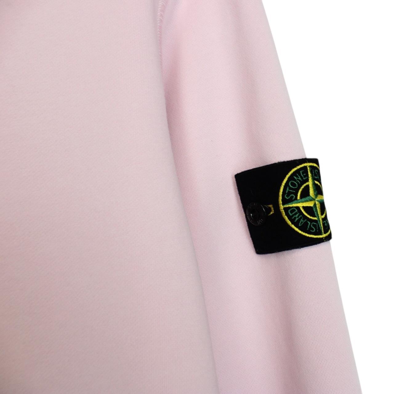Stone Island SS 2024 Pink Cotton Hoodie Jumper