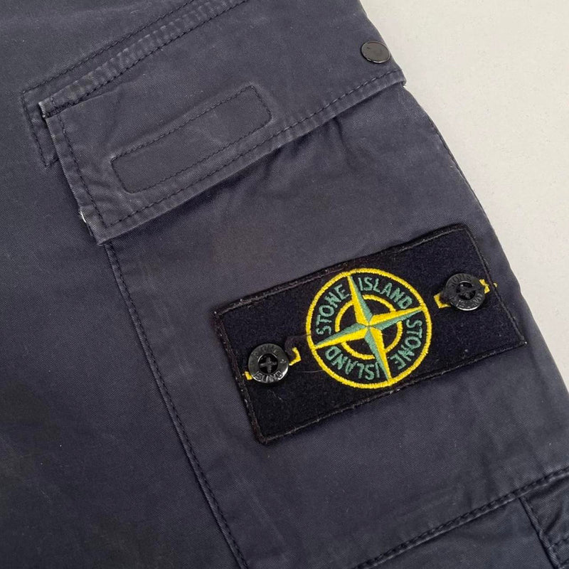 Stone Island SS 2021 Navy Blue RE-T Fit Cargo Trousers