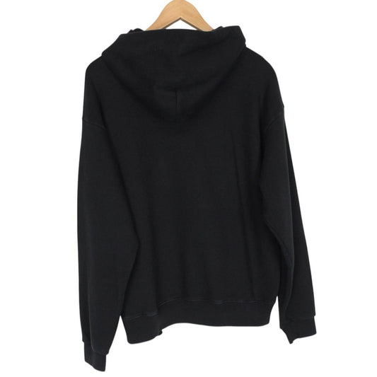 Givenchy Paris Black and White Logo Print Cotton Hoodie Jumper