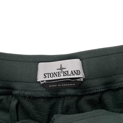 Stone Island AW 2022 Green Cotton Jogger Shorts