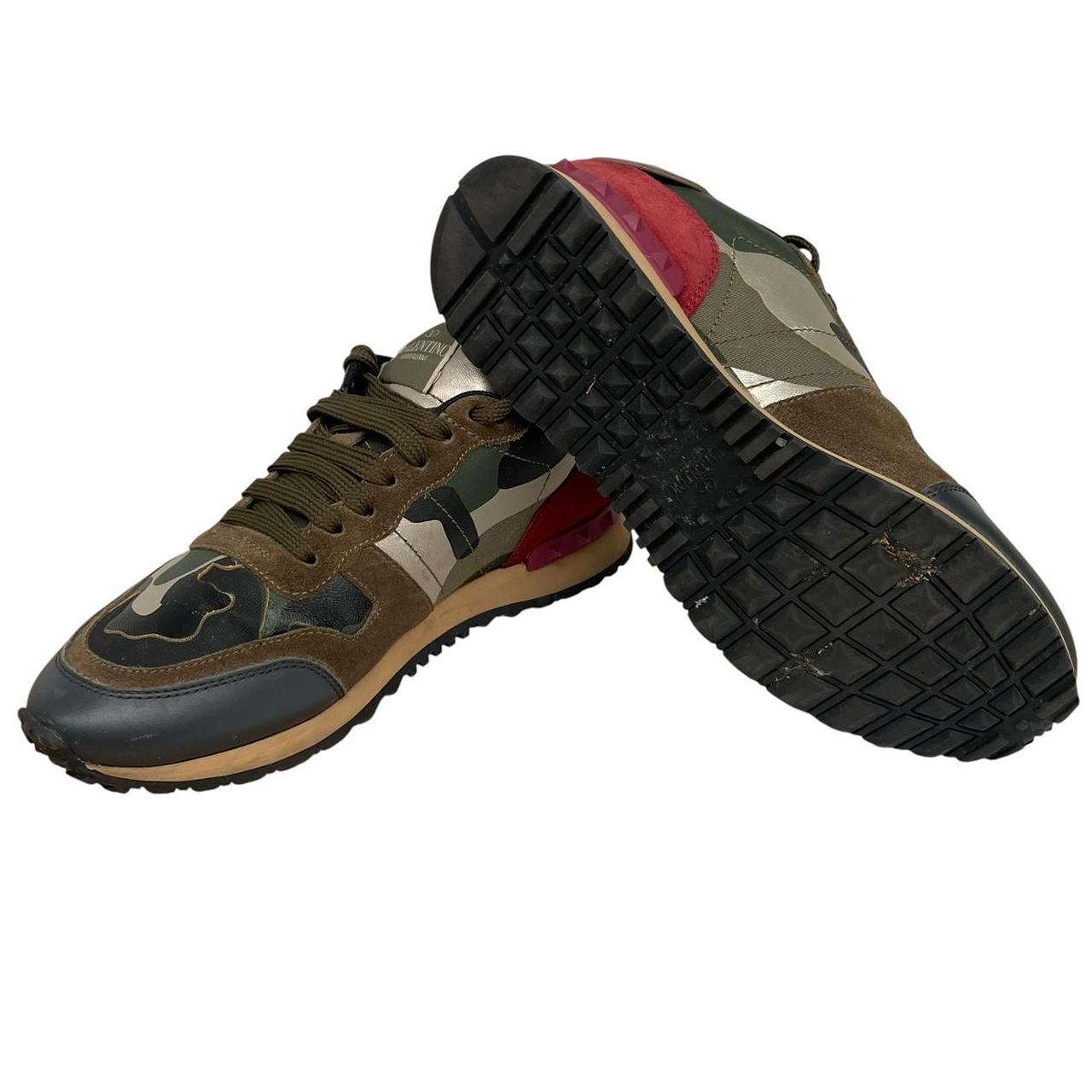 Valentino Garavani Rockrunner Green Camouflage Trainers