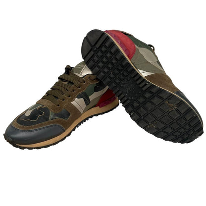 Valentino Garavani Rockrunner Green Camouflage Trainers