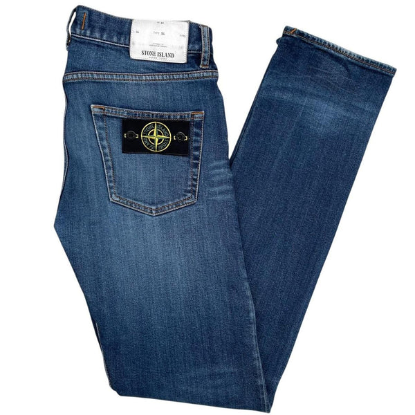 Stone Island AW 2017 Navy Blue Slim Fit Denim Jeans