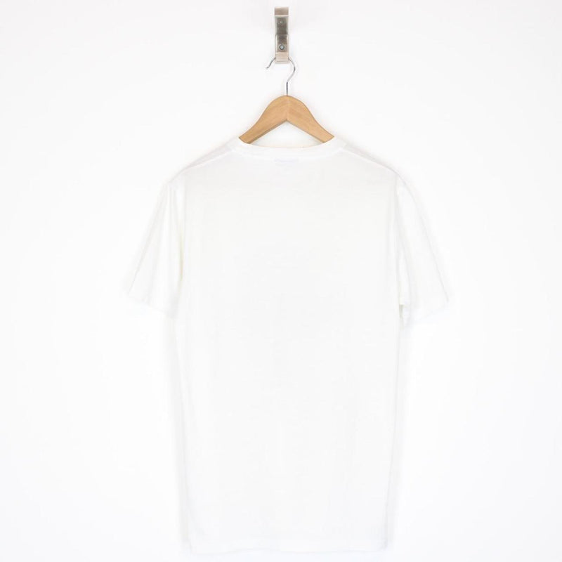 Lanvin White and Blue Lobster Print Short Sleeve T-Shirt
