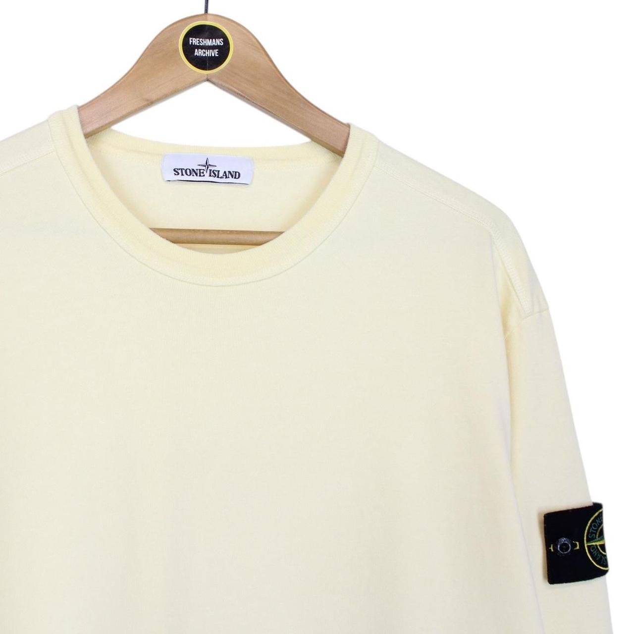 Stone Island AW 2020 Yellow Cotton Sweatshirt Jumper