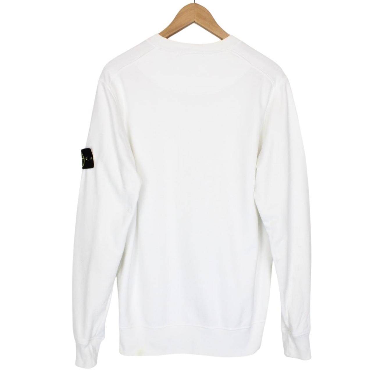 Stone Island AW 2022 White Cotton Sweatshirt Jumper