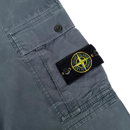 Stone Island SS 2022 Navy Blue Slim Fit Cargo Trousers