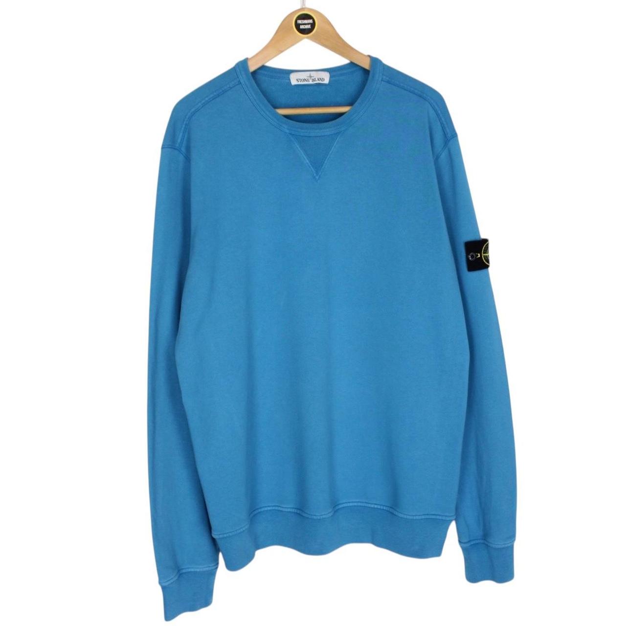 Stone Island SS 2018 Blue Cotton Sweatshirt Jumper