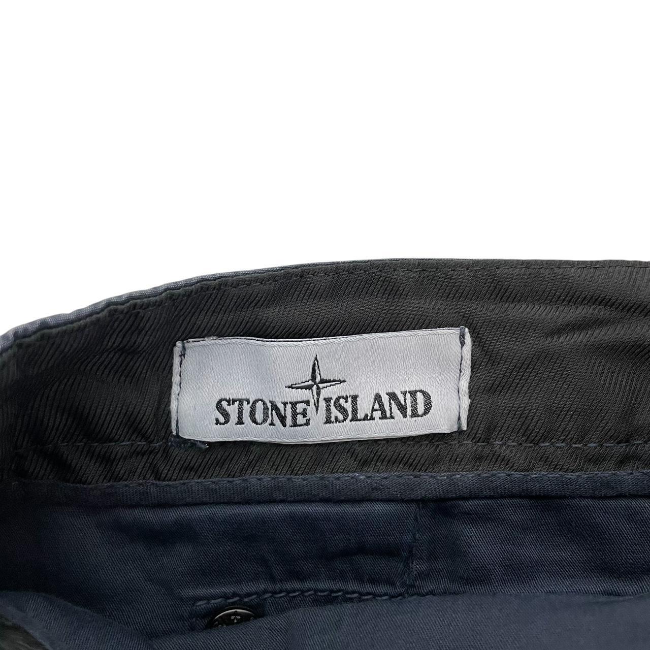 Stone Island SS 2021 Navy Blue Slim Fit Cargo Trousers