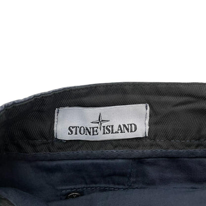 Stone Island SS 2021 Navy Blue Slim Fit Cargo Trousers
