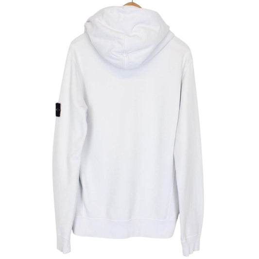 Stone Island AW 2018 Light Blue Cotton Hoodie Jumper