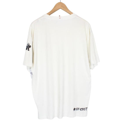 Moncler Grenoble Maglia Cream and Black Short Sleeve T-Shirt