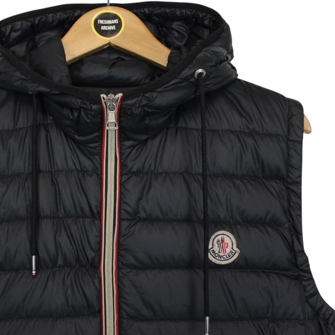 Moncler Black Naples Down Hooded Gilet / Bodywarmer Jacket
