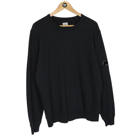 CP Company Black Goggle Lens Cotton Sweatshirt Jumper