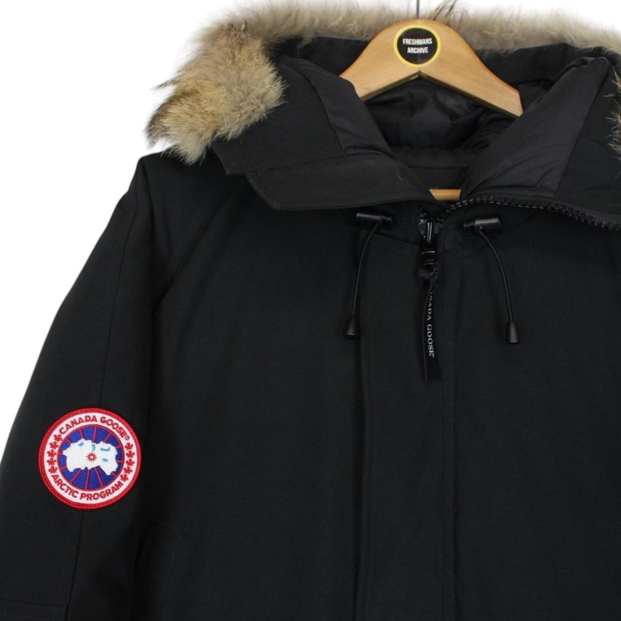 Canada Goose Black Chilliwack Bomber Down Jacket with Fur Trim