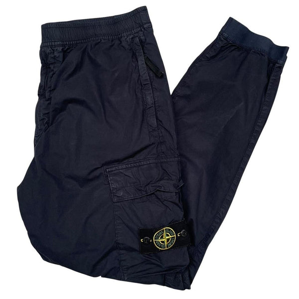 Stone Island Navy Blue RE-T Fit Cargo Trousers
