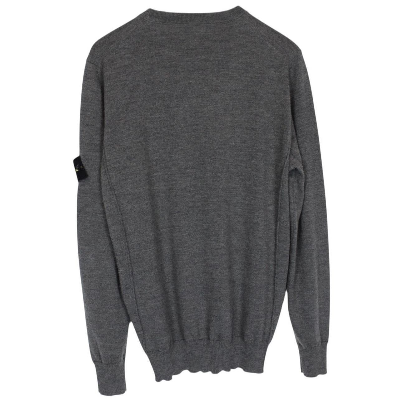 Stone Island AW 2019 Dark Grey Wool Knit Jumper