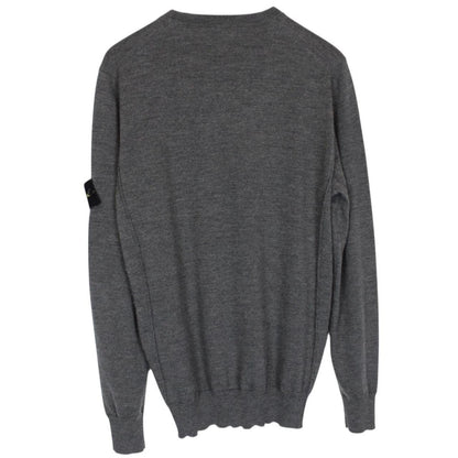 Stone Island AW 2019 Dark Grey Wool Knit Jumper