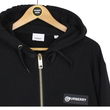 Burberry Black and Tan Nova Check Full Zip Aubree Hoodie Jumper