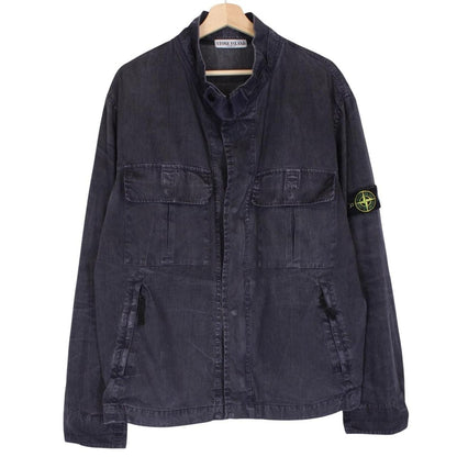 Vintage Stone Island SS 2005 Navy Blue Full Zip Denim Jacket