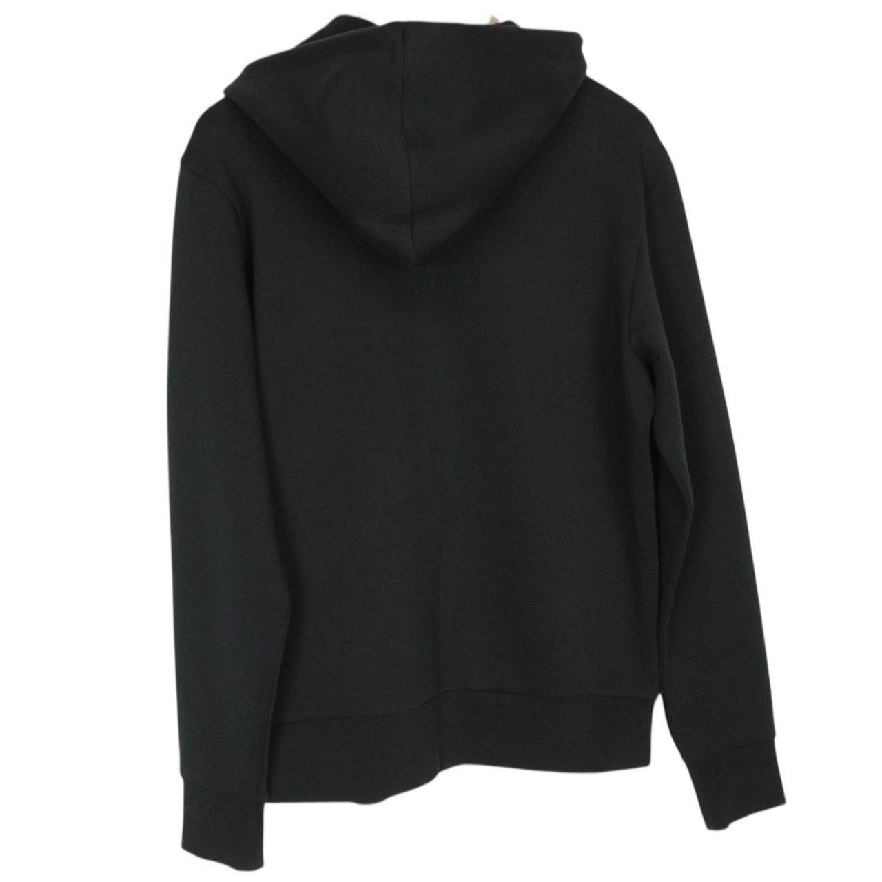 Hugo Boss Black and Gold Logo Embroidered Cotton Hoodie Jumper