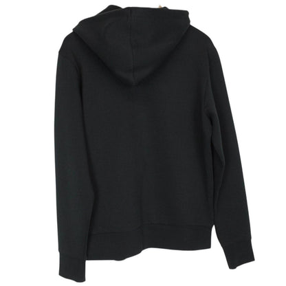 Hugo Boss Black and Gold Logo Embroidered Cotton Hoodie Jumper