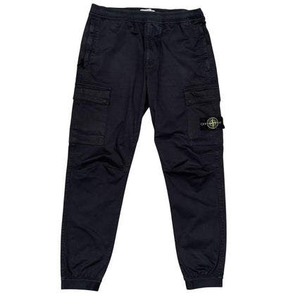 Stone Island AW 2022 Black RE-T Fit Cargo Trousers