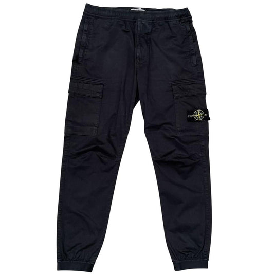 Stone Island AW 2022 Black RE-T Fit Cargo Trousers