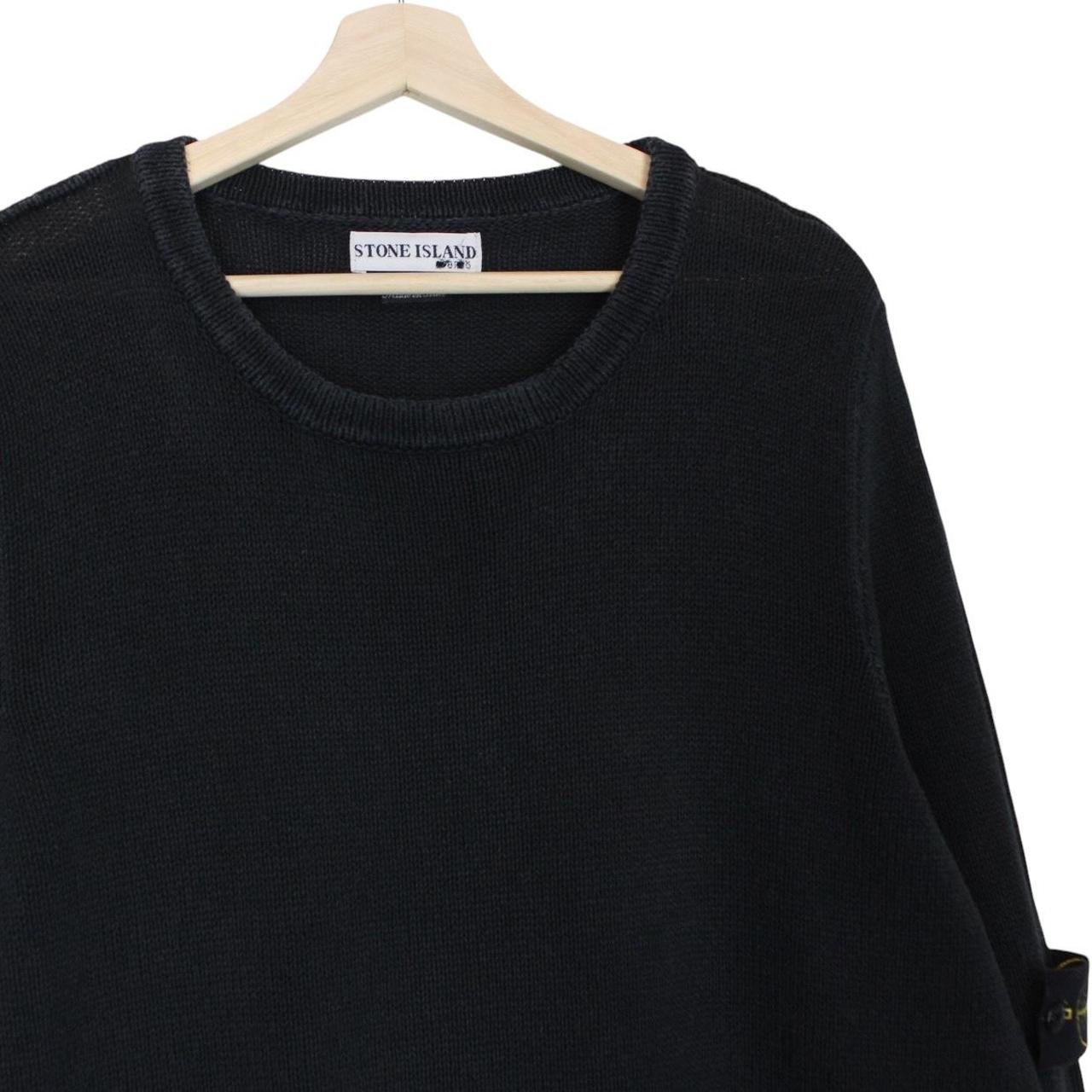 Vintage Stone Island Navy Blue Cotton Knit Jumper