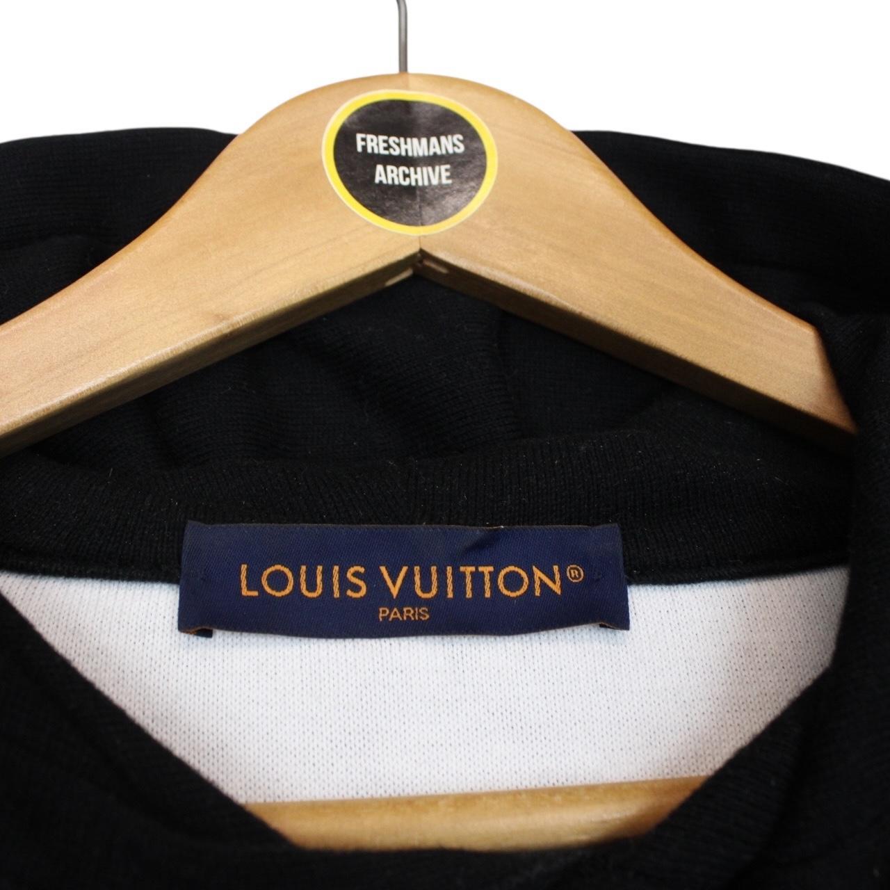 Louis Vuitton Black and White Monogram Gradient Hoodie Jumper