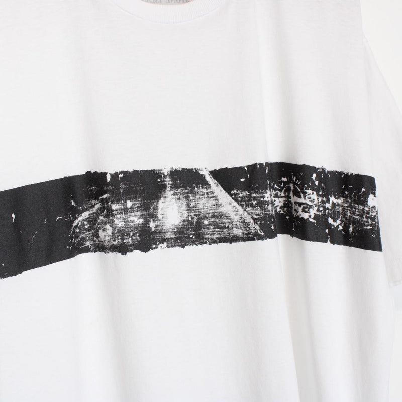 Stone Island AW 2023 White and Black Short Sleeve Logo Print T-Shirt