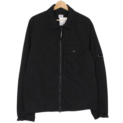 CP Company Black Chrome Nylon Lens Overshirt Jacket