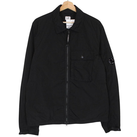 CP Company Black Chrome Nylon Lens Overshirt Jacket