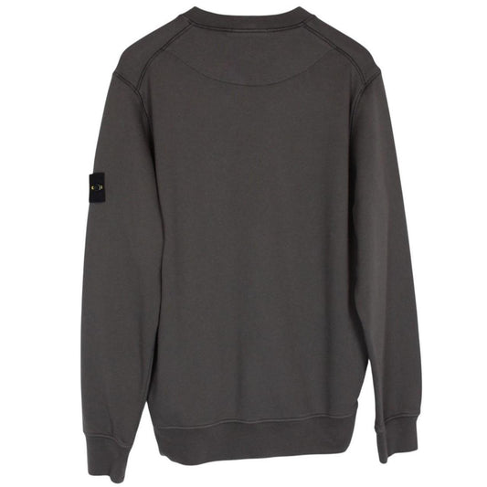 Stone Island Grey Cotton Crew Neck Sweatshirt Jumper