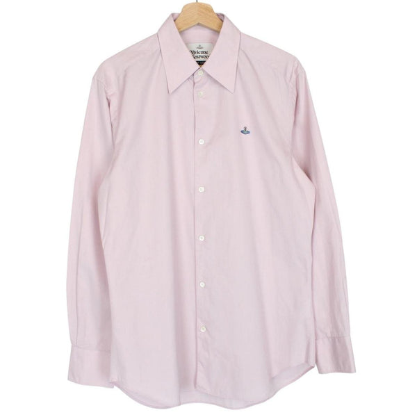 Vivienne Westwood Pink Long Sleeve Orb Cotton Shirt