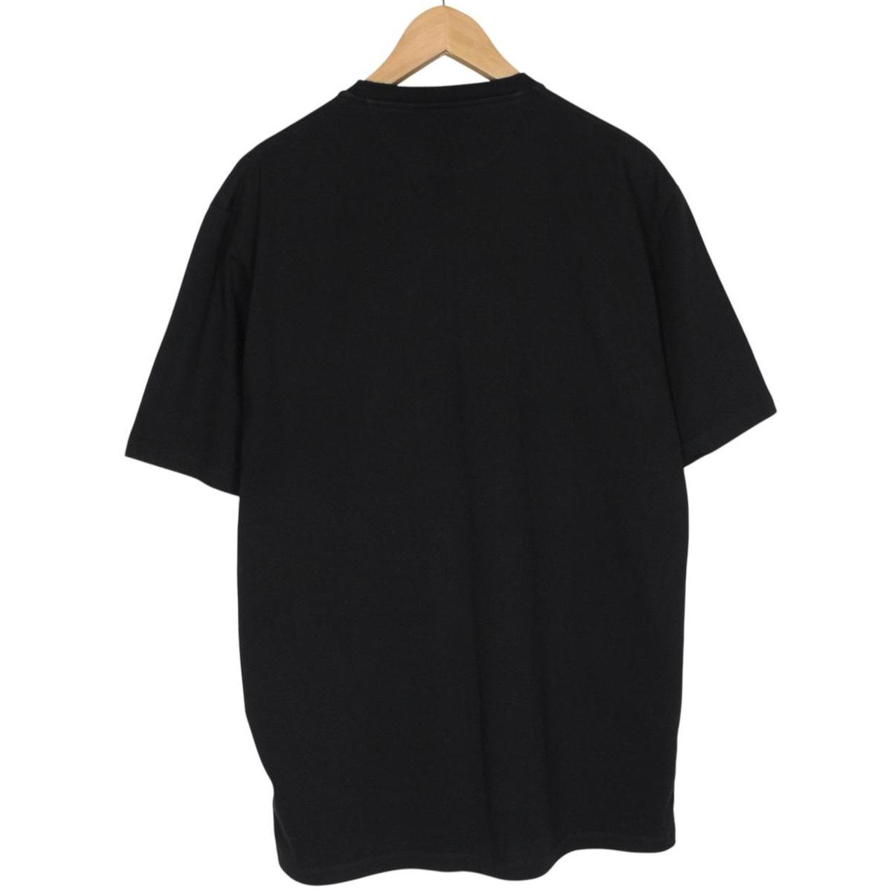 Valentino Black Varsity Logo Cotton Short Sleeve T-Shirt