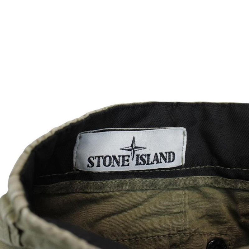 Stone Island SS 2021 Khaki Brown Bermuda Cotton Cargo Shorts