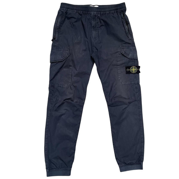 Stone Island SS 2020 Navy Blue RE-T Fit Cargo Trousers