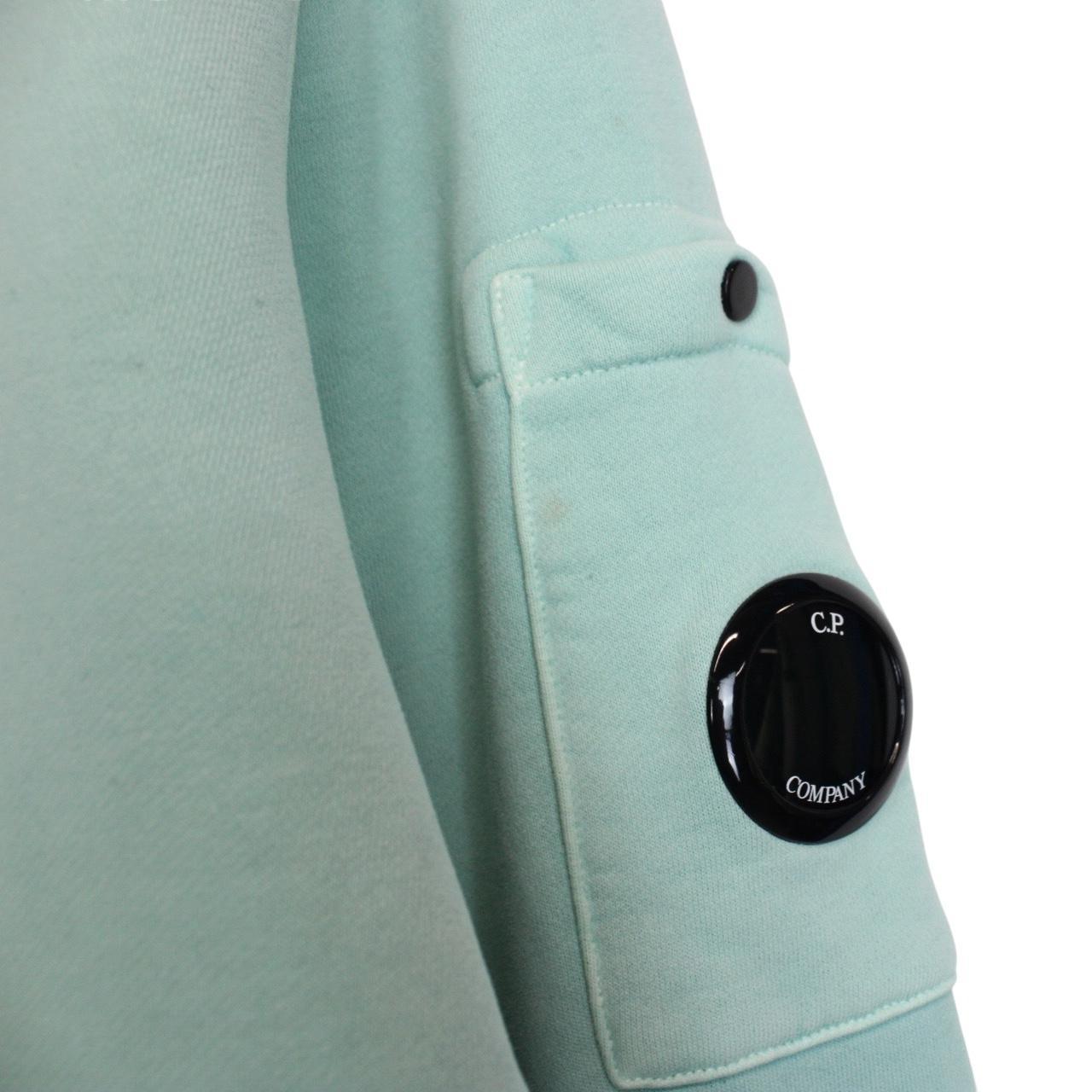 CP Company Green Resist Dyed Cotton Lens Sweatshirt Jumper