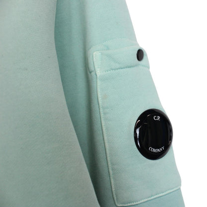 CP Company Green Resist Dyed Cotton Lens Sweatshirt Jumper