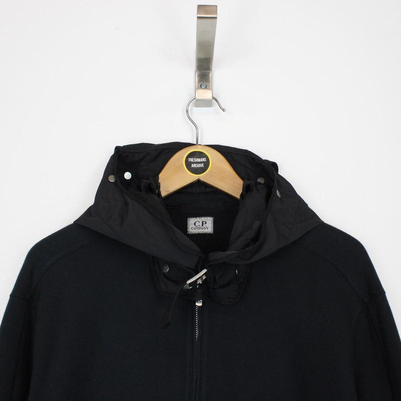 CP Company SS 2014 Black Full Zip Goggle Hoodie Jumper