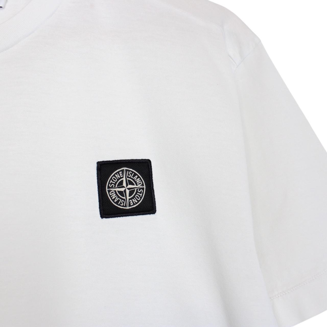 Stone Island SS 2020 White Short Sleeve Compass T-Shirt